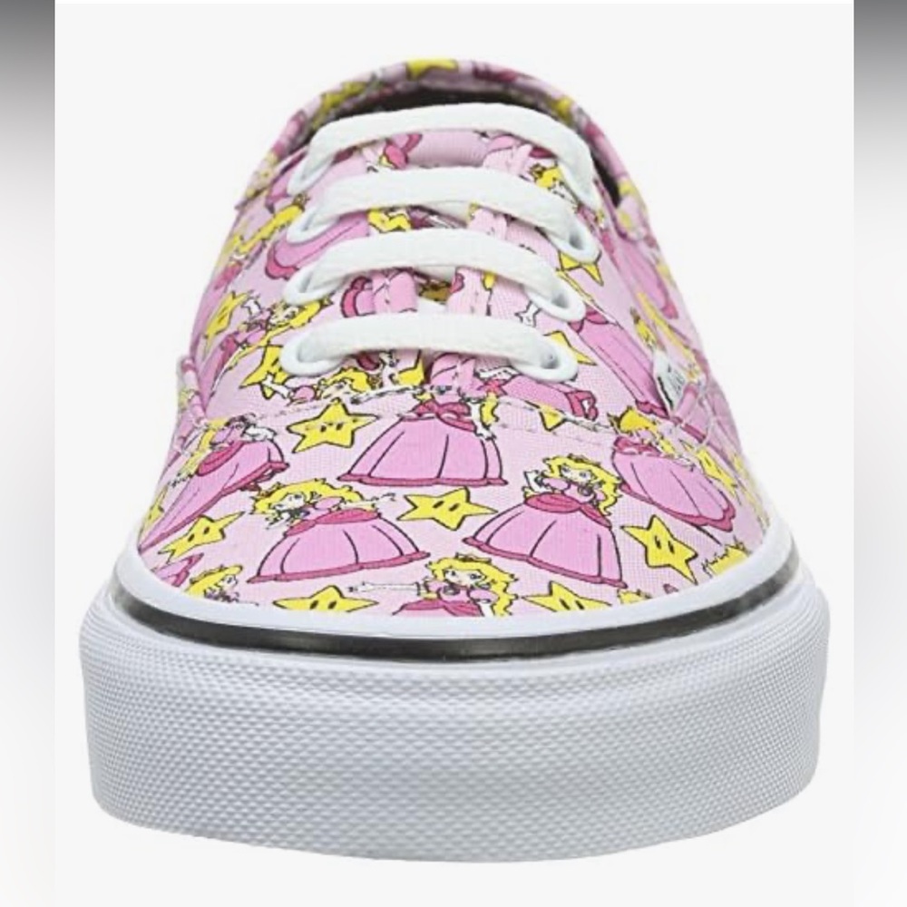 Vans Authentic Nintendo Princess Peach Low Top Trainers - Picture 4 of 16